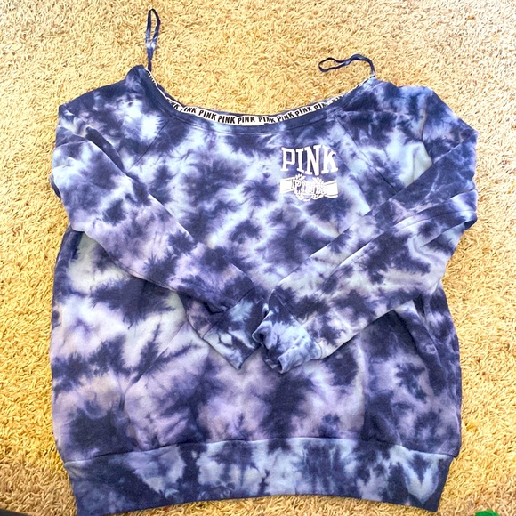 PINK Victoria's Secret Tops - The dye PINK off the shoulder